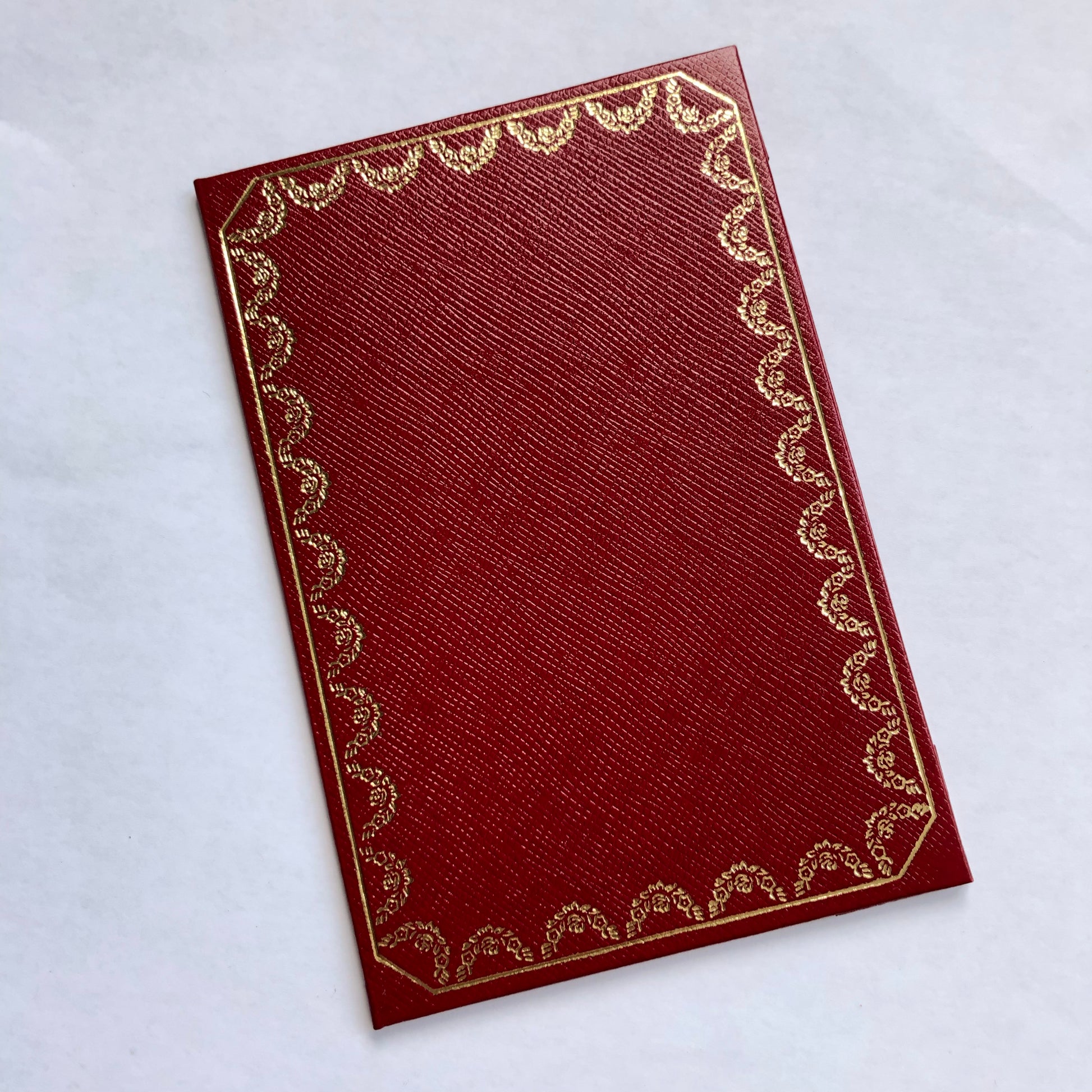 CARTIER Certificate Folder 5x3.25 inches