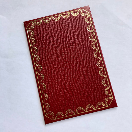 CARTIER Certificate Folder 5x3.25 inches