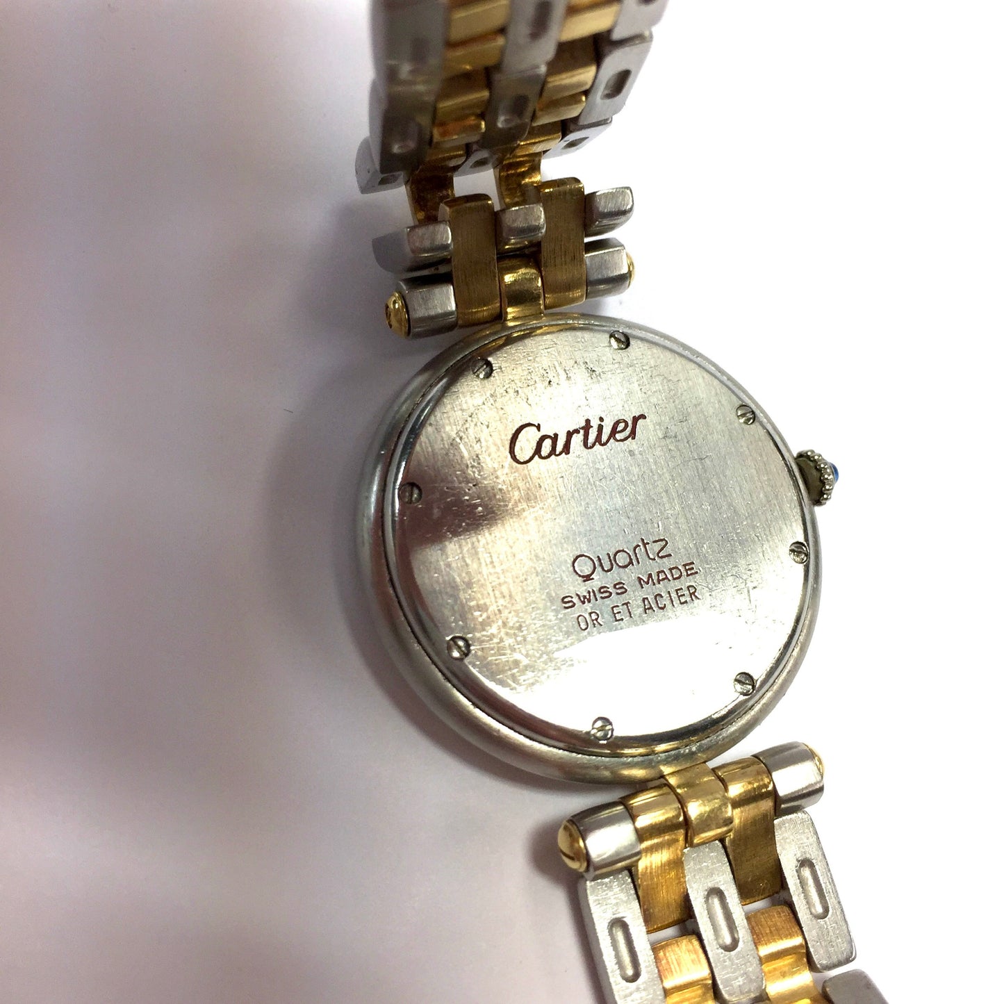 CARTIER PANTHERE VENDOME 30mm Quartz 2 Row Gold 1.4TCW Diamond Watch