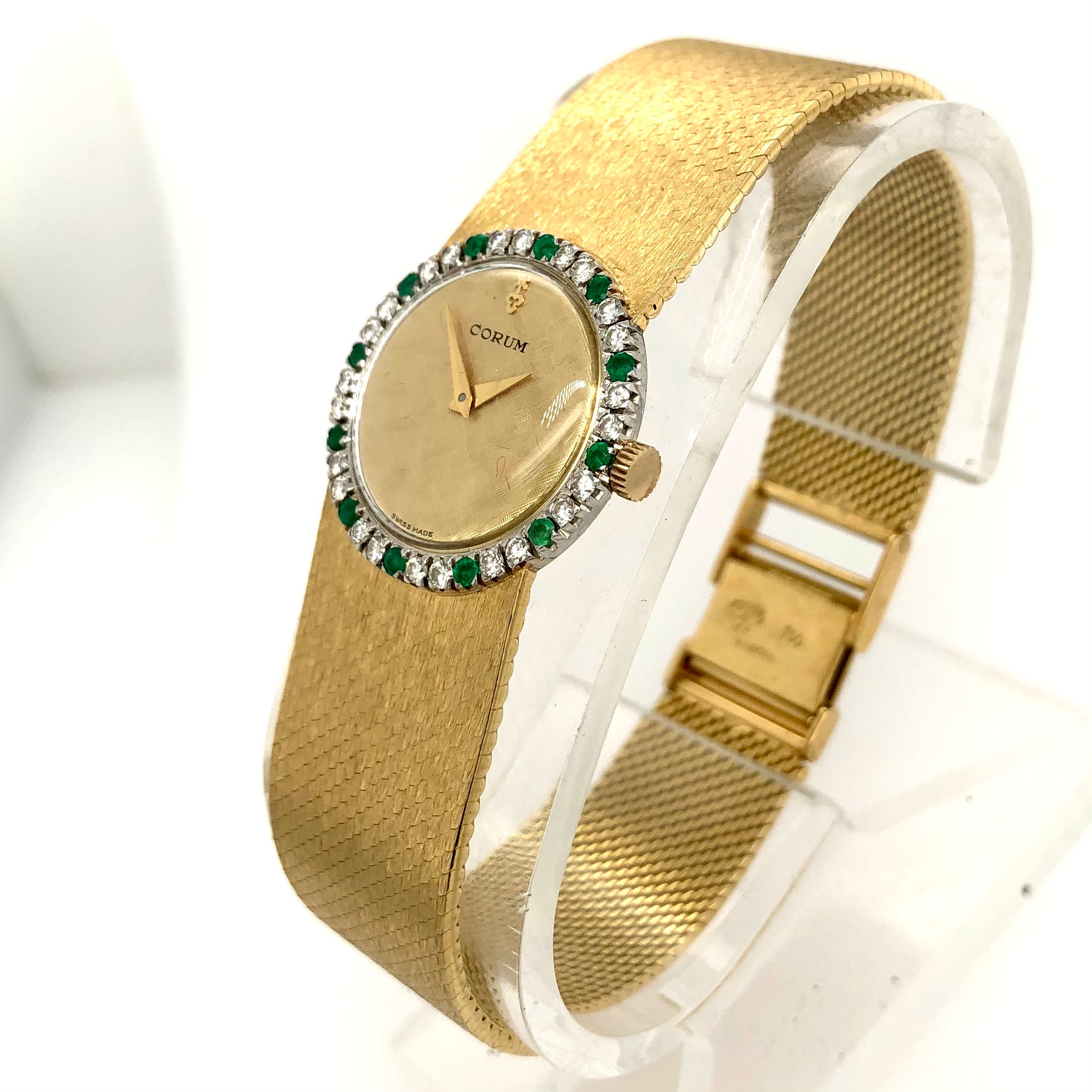 Corum 18k discount gold diamond watch