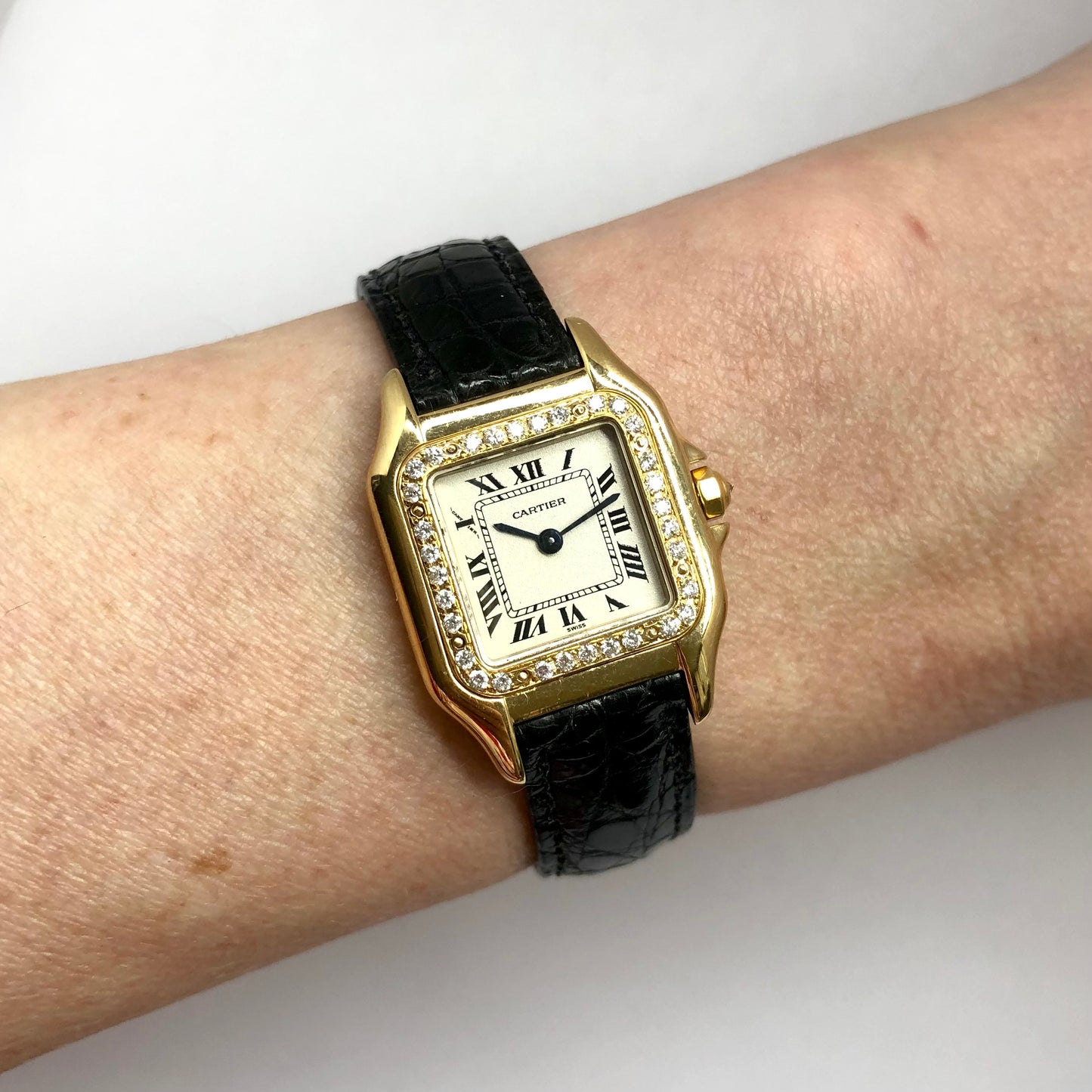 CARTIER PANTHERE Quartz 23mm 18K Yellow Gold 0.76TCW DIAMOND Watch